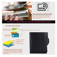 Load image into Gallery viewer, Erasmus Wallet for Men RFID Blocking Leather, ID Window, Bifold Zipper Wallet, Extra Capacity Travel Wallet, Gift box