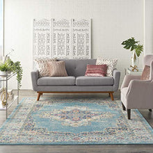 Load image into Gallery viewer, Nourison Passion Bohemian Chic Light Blue Area Rug (8' x 10'), 8'X 10',