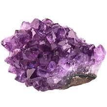Load image into Gallery viewer, rockcloud Natural Purple Amethyst Quartz Crystal Cluster Geode Druzy Home Decoration Gemstone Specimen
