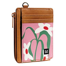 Load image into Gallery viewer, MOGEWOE Credit Card Holder Wallet for Women Slim Minimalist Wallet RFID Blocking Leather Wallets Elastic Front Pocket Wallet for Women with Zipper Pocket