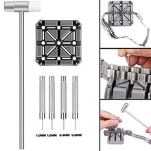 Load image into Gallery viewer, Watch Band Strap Link Pins Remover Repair Tool,24 in 1 Kit with 6 Extra Tips Replacement,20PCS Cotter Pin,Spring Bar Tool Set,1PCS Head Hammer