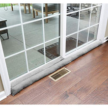 Load image into Gallery viewer, HOME DISTRICT Door Draft Stopper for Bottom of Door Sliding Glass Apartment and Patio Door Draft Stopper- Approx. 71" Long Gray