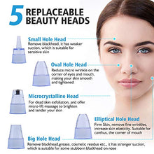 Load image into Gallery viewer, Blackhead Remover Pore Vacuum Blackhead Vacume Remover Electric Facial Acne Suction Cleanser Extractor Rechargeable Blackhead tool with 5 Probes for Women Men Face Nose Black-Head Comedone Clean Tool