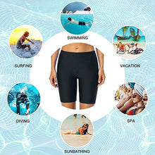 Load image into Gallery viewer, Firpearl Women UV Sport Board Shorts Swimsuit Bottom Capris US16 Black