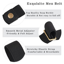 Load image into Gallery viewer, No Buckle Invisible Elastic Belt for Men/Women Black, Fits waist 24-35in
