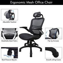 Load image into Gallery viewer, Ergonomic Office Chair, Weight Capacity Over 250Ibs Passed BIFMA,Breathable High Back Mesh Office Chairs,Adjustable Headrest,Backrest and Flip-up Armrests,Executive Office Chair for Height Under 5'11
