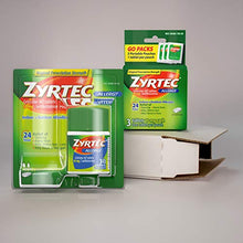 Load image into Gallery viewer, Zyrtec 24 Hour Allergy Relief Tablets, Antihistamine Allergy Medicine with 10 mg Cetirizine HCI, Bundle with 1 x 30 ct and 1 x 3 ct Travel Pack