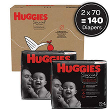 Load image into Gallery viewer, Hypoallergenic Baby Diapers Size 4, 140 Ct, Huggies Special Delivery, Softest Diaper, Safe for Sensitive Skin