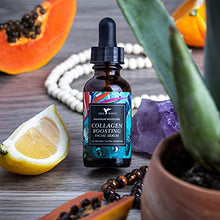 Load image into Gallery viewer, Collagen Boosting Facial Serum by Baja Basics 100% Natural, Skin Brightening, Anti Aging, Vitamin C, Deep Hydration for Dry Skin, Collagen Building, Organic Face Moisturizer 1oz