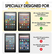 Load image into Gallery viewer, Dadanism Case for All-New Kindle Fire HD 8 Tablet(10th Generation 2020 Release) & Fire HD 8 Plus, Premium PU Leather Lightweight Slim Smart Stand Cover with Auto Wake/Sleep - Black