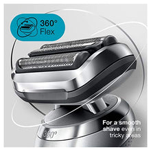 Load image into Gallery viewer, Braun Electric Razor for Men, Series 7 7027cs 360 Flex Head Electric Shaver with Beard Trimmer, Rechargeable, Wet & Dry with Charging Stand and Travel Case