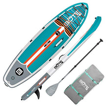 Load image into Gallery viewer, BOTE Breeze Aero Inflatable Stand Up Paddle Board, SUP with Accessories | Pump, Paddle, Fin & Travel Bag (Native Eclipse, 10'8")