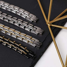 Load image into Gallery viewer, IONICO Stylish Magnetic Therapy Bracelet for Men and Women Health Improvement | Reliefs Arthritis, Carpal Tunnel, Migraine, Headache Pain, Blood Pressure | Strong Energy Healing Power (Silver-Gold)