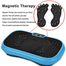 Load image into Gallery viewer, MUCHOO Vibration Plate Fitness Machine Whole Body Workout Platform Machine w/Loop Bands Body Slimmer Weight Loss and Home Training & Exercise Blue