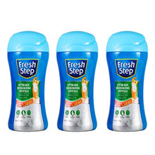 Load image into Gallery viewer, Fresh Step Cat Litter Crystals in Summer Breeze | Cat Litter Box Deodorizer, 15 Ounces - 3 Pack, Deodorizing, Odor Eliminating Crystals