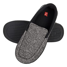 Load image into Gallery viewer, Hanes Mens Slippers House Shoes Moccasin Comfort Memory Foam Indoor Outdoor Fresh IQ, Black, Medium