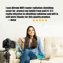 Load image into Gallery viewer, WiFi Router Cover EMF Radiation Shielding Cover, RF Blocking Wireless Router Shielding Guard, Blocks 5G Radiation Protective Cover (13.7‘’ x 15.7‘’)