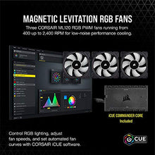 Load image into Gallery viewer, Corsair iCUE H150i Elite Capellix Liquid CPU Cooler, RGB Pump + Fans, 360mm