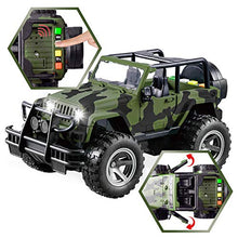 Load image into Gallery viewer, JOYIN Military Vehicle Toy Set of Friction Powered Transport Airplane and Military Truck with Light and Sound Sirens and Soldier Army Men Action Figures for Kids