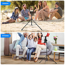 Load image into Gallery viewer, Raking Tablet Tripod,Portable Height Adjustable Tripod Stand,360 Degree Rotating Tripod Mount for 4.7-12 inch iPhone, iPad, Samsung, Kindle Fire, Bluetooth Remote Shutter As Gift