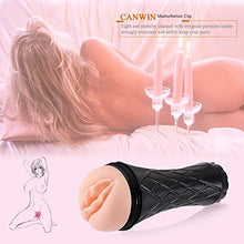Load image into Gallery viewer, Masturbator Male Pocket Pussy Oral Sex Toys Blow Job with 3D Realistic Vagina Stroker with Penis Ring, Man Masturbation with Realistic Textured Removable Sleeves POI98