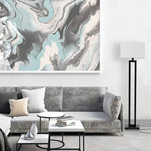 Load image into Gallery viewer, Globe Electric 67046 D'Alessio 58" Floor Lamp, Matte Black, White Linen Shade, On/Off Socket Rotary Switch