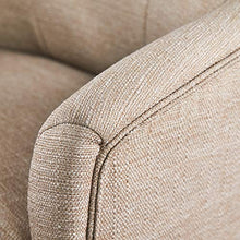 Load image into Gallery viewer, Serta Leighton Home Office Memory Foam, Height-Adjustable Desk Accent Chair with Chrome-Finished Stainless-Steel Base, Twill Fabric, Stoneware Beige