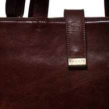 Load image into Gallery viewer, Genuine Leather Laptop Messenger Bag For Men holds upto 16 Inch laptop Leather Briefcase with adjustable strap laptop Shoulder Bag Smooth finish Leather Laptop Bag (Brown)