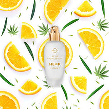 Load image into Gallery viewer, O Naturals Vitamin C Gel Face Serum Brightening Hydrating Moisturizing Organic Hemp Oil Hyaluronic Acid Spot Corrector Anti-Aging Repair Wrinkles Acne Dark Circles Sun Damage Men & Women 1.7oz