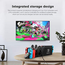 Load image into Gallery viewer, Charging Dock for Nintendo Switch, Charging Station for Nintendo Switch Joy Cons and Nintendo Switch Pro Controllers with LED Indicator