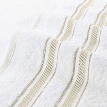 Load image into Gallery viewer, Lionel Richie Home Lifestyle Collection - 6 Piece Towel Set, Gold - 100% Cotton Bathroom Towels Set - 2 Luxury Bath Towels for Quickly Drying Hair, 2 Hand Towels for Bathroom, 2 Wash Towels
