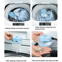 Load image into Gallery viewer, NEIJIANG Plum Washing Machine Hair Filter Cleaning Mesh Bag,Floating Pet Hair Lint Mesh Remover,Washing Machine Lint Catcher,Reusable Floating Laundry Lint Mesh Bag 4 Pieces(Blue,Pink)