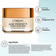 Load image into Gallery viewer, L'Oreal Paris Skincare Age Perfect Hydra-Nutrition Anti-Aging Day Cream with Manuka Honey Extract, 1.7 Ounce
