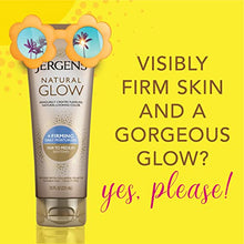 Load image into Gallery viewer, Jergens Natural Glow +FIRMING Self Tanner, Sunless Tanning Lotion for Fair to Medium Skin Tone, Anti Cellulite Firming Body Lotion for Natural-Looking Tan, 7.5 Ounce