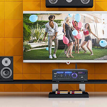 Load image into Gallery viewer, Wireless Bluetooth Home Stereo Amplifier - 2x120 Watt Power Amplifier Home Audio Bluetooth Receiver System W/Blue Led Display, USB/SD, AUX, RCA, Headphone Jack - Remote - Pyle PCAU46BA