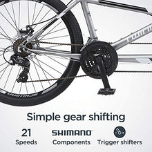 Load image into Gallery viewer, Schwinn Twinn Classic Tandem Adult Beach Cruiser Bike, Double Seater, Steel Low Step Frame, 7-Speed, 650c Urban Tires, Alloy Caliper Brakes, Medium Frame, Grey