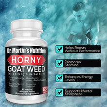 Load image into Gallery viewer, Super Strength 1590mg Horny Goat Weed 120 Capsules with Maca Arginine & Ginseng - Naturally Boost Your Health, Workout Performance, Endurance & Energy, Joint Health for Men & Women (120C)