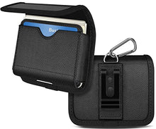 Load image into Gallery viewer, COANJIUO Holster for Samsung Galaxy Z Flip, Galaxy Z Flip 3, Galaxy Z Flip 3 5G Belt Clip Holsters for Motorola Razr 5G, Motorola Razr 2019 Magnetic Closure Horizontal Pouch, Black