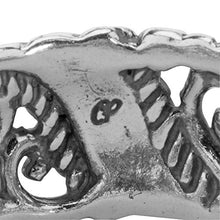 Load image into Gallery viewer, Carolyn Pollack Sterling Silver Open Scroll Work Band Ring Size 7