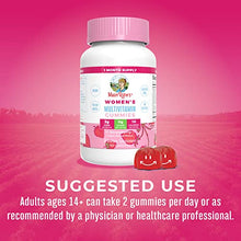 Load image into Gallery viewer, Vitamins for Women with Organic Ingredients | Vegan Womens Vitamins | Immune Support Daily Women's Multivitamin | Hair, Skin and Nail Gummy Vitamins for Women | 0g Sugar Per Serving | 60 Count