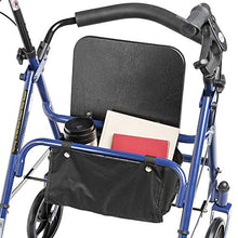 Load image into Gallery viewer, Drive Medical Four Wheel Walker Rollator with Fold Up Removable Back Support