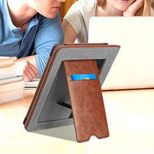 Load image into Gallery viewer, Fintie Stand Case for Kindle Paperwhite (Fits All-New 10th Generation 2018 / All Paperwhite Generations) - Premium PU Leather Protective Sleeve Cover with Card Slot and Hand Strap, Vintage Brown