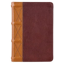 Load image into Gallery viewer, KJV Holy Bible, Compact Large Print, Premium Full Grain Leather Red Letter Edition - Ribbon Marker, King James Version, Saddle Tan/Butterscotch