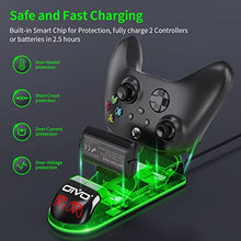 Load image into Gallery viewer, OIVO XSX Controller Charger Station with 2 Packs 1300mAh Rechargeable Battery Packs for Xbox Series X/S/One/Elite/Core Controller, Xbox Charging Dock, Charge Kit, Charger Station for Xbox Controller