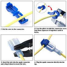 Load image into Gallery viewer, AIRIC 120PCS T Tap Wire Splice Connectors 22-10 Gauge Electric Wire Terminals Self-Stripping Nylon Fully Insulated Male Quick Disconnects Spade Terminals Kit