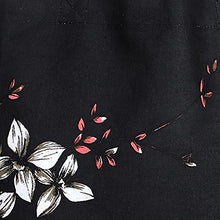 Load image into Gallery viewer, Canvas Tote Bags - Reusable Grocery Bag - Printed Cotton Shopping Bag - Eco Friendly Super Strong Reusuable Washable Bags 19x16.5 Inches, 12.5 Inch Handle NAVY STRIPS BLACK WHITE FLOWER