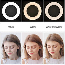 Load image into Gallery viewer, CWH&WEN Selfie Fill Lamp, 6 Inch LED Ring Light with Tripod Stand, 10 Brightness Levels and 3 Lighting Modes, for Selfie Pictures YouTube Videos Makeup