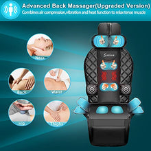 Load image into Gallery viewer, Sotion Back Massager with Air Compress & Heat, Vibrating Massage Chair Pad for Home or Office Use ,Height Adjustable Massage Seat Helps Relieve Stress and Fatigue for Neck, Back, Waist and Hips