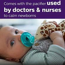 Load image into Gallery viewer, Philips Avent Soothie Snuggle Pacifier Holder with Detachable Pacifier, Giraffe, 0m+