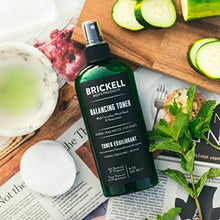 Load image into Gallery viewer, Brickell Men's Balancing Toner For Men, Natural and Organic Alcohol-Free Cucumber, Mint Facial Toner with Witch Hazel, 8 Ounce, Scented